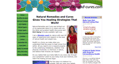 Desktop Screenshot of natural-remedies-and-cures.com